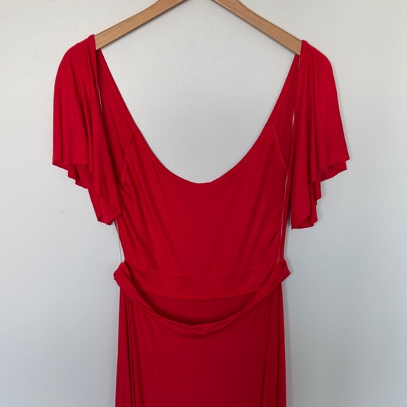 Rachel Polly Backless Red Women's Dress Size L - Picture 7 of 10